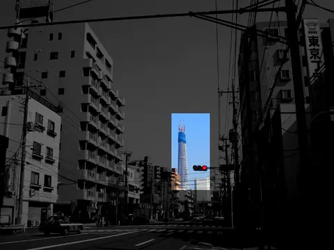 浅草から見えたスカイツリー