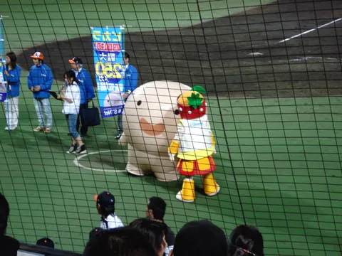 坊っちゃんスタジアムでの青野選手