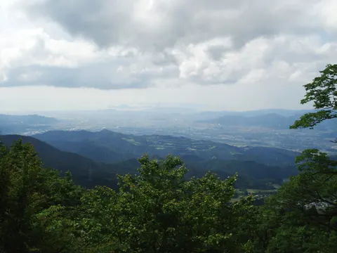 上林峠頂上からの景色